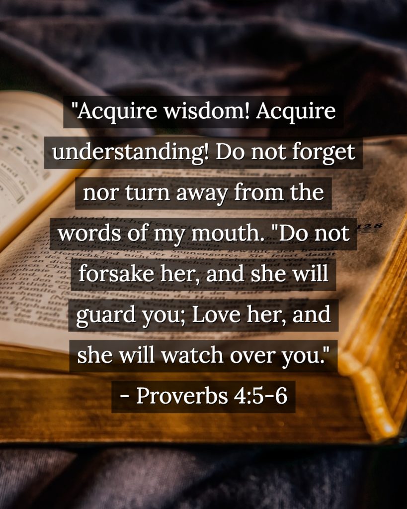 Proverbs 4:5-6