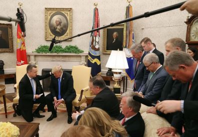 Pastor Brunson, Freed From Turkey, Prays For Trump in the Oval Office